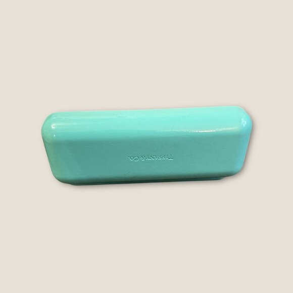 Tiffany & Co. Turquoise Eyeglass Case With Glasses FOR FRAMES ONLY - Picture 4 of 10